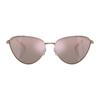 Michael Kors Temple Logo Metal Irregular Sunglasses Unisex Couple Style Gold