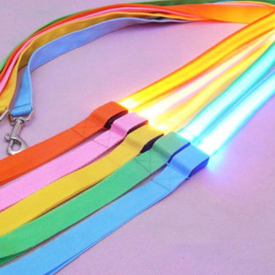 Pet Glow LED Flashing Light Anti-lost Leash Lead Rope Belt