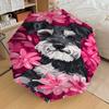 1PC Dog Flowers Automatic Open/Close Umbrella Compact Folding Umbrella with 8-Rib Shaft Lightweight Esign, Highquality Fabric1179A