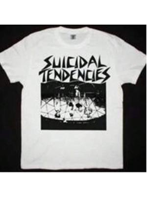 Suicidal Tendencies 1983 Camiseta Blanca Nueva