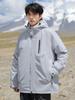 Men's Trendy Windproof Winter Hooded Down Coat - White Duck, Warm, Loose, and Outdoor-Ready