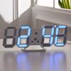 3D Three-dimensional Clock LED Alarm Clock Korean Electronic Clock Living Room 3D Wall Clock Digital Clock