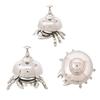 Brass Nautical  Beautiful Desk Bells Unique Table Bells Home Decor Gift Call Bell Reception Bell (Crab, Chrome)