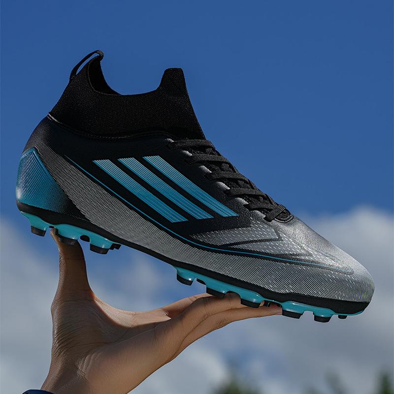 

2025 новые футбольные бутсы для чемпионата мира по футболу мужские высокие женские детские TF сломанные ногти FG длинные ногти студенческие соревнования тренировочные кроссовки 45 чёрный