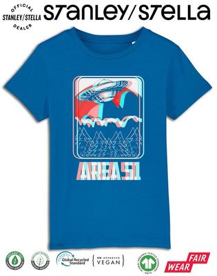 Kids Area 51 T-Shirt UFO Conspiracy Space  Cotton Aliens Boys Girls Gift