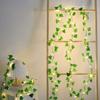 Artificial Light Faux Cherry 10 Ft Garland String Blossom Garland Green Creeper