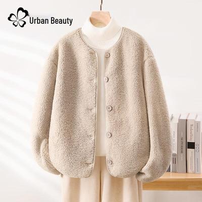 Women's Winter Fleece Lined Cardigan Jacket