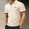 Vielseitiges Herren-Poloshirt – Kragen mit 3 Knöpfen, kontrastfarbene Bündchen, feuchtigkeitsableitendes Gewebe – perfekt für den Platz, den Weg zur Arbeit und den Alltag