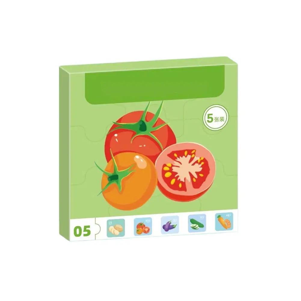 

Kids Childrens Toys Toys Fruit Animals Jigsaw Puzzles For Preschool Learning Educational Playset Baby Puzzle Game J5B6