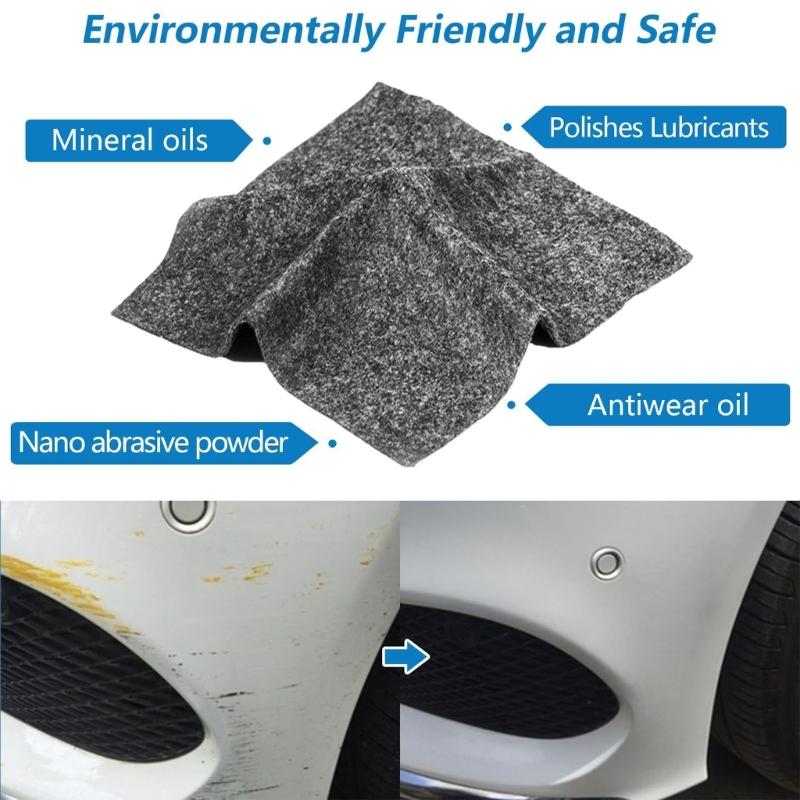 8Pcs Paint Sparkles Cloth Car Scratch Remover Microfiber Pads Effortless Surfaces Restoration For All Vehicle Paint
