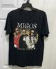 Vtg Migos Kapela Turné 2018 Heavy Bavlna Černé Všechny Velikosti Tričko TR418 Unisex Tričko