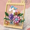 Creative Art Painting Flower World Block 3D Mural Building Blocks Unicorn Decoration Model Assembly Bricks Toys Children's Girls Mom Birthday Gifts