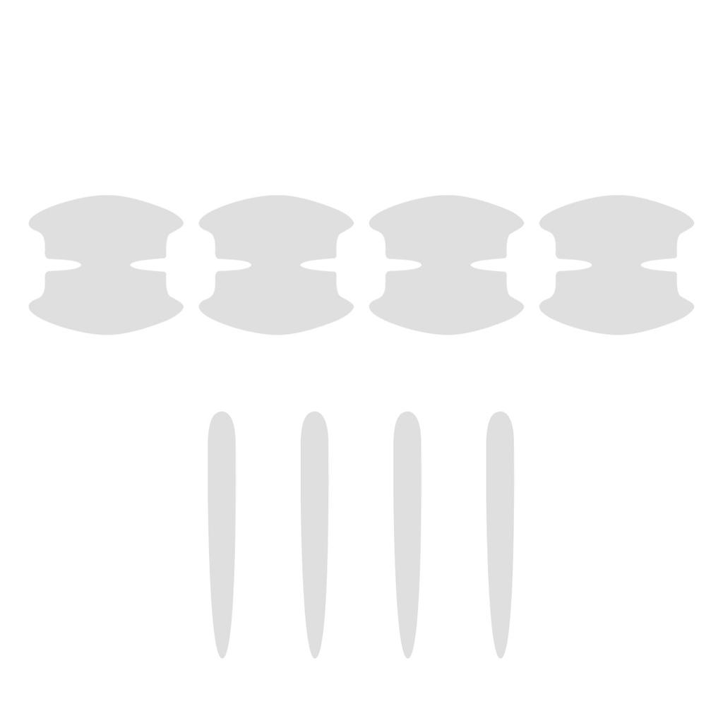 8 יחידות מדבקת TPU לקערת דלת רכב נגד שריטות שקופה מדבקת הגנה לידית קערת דלת סרט למשטח צבע מדבקות אביזרי רכב