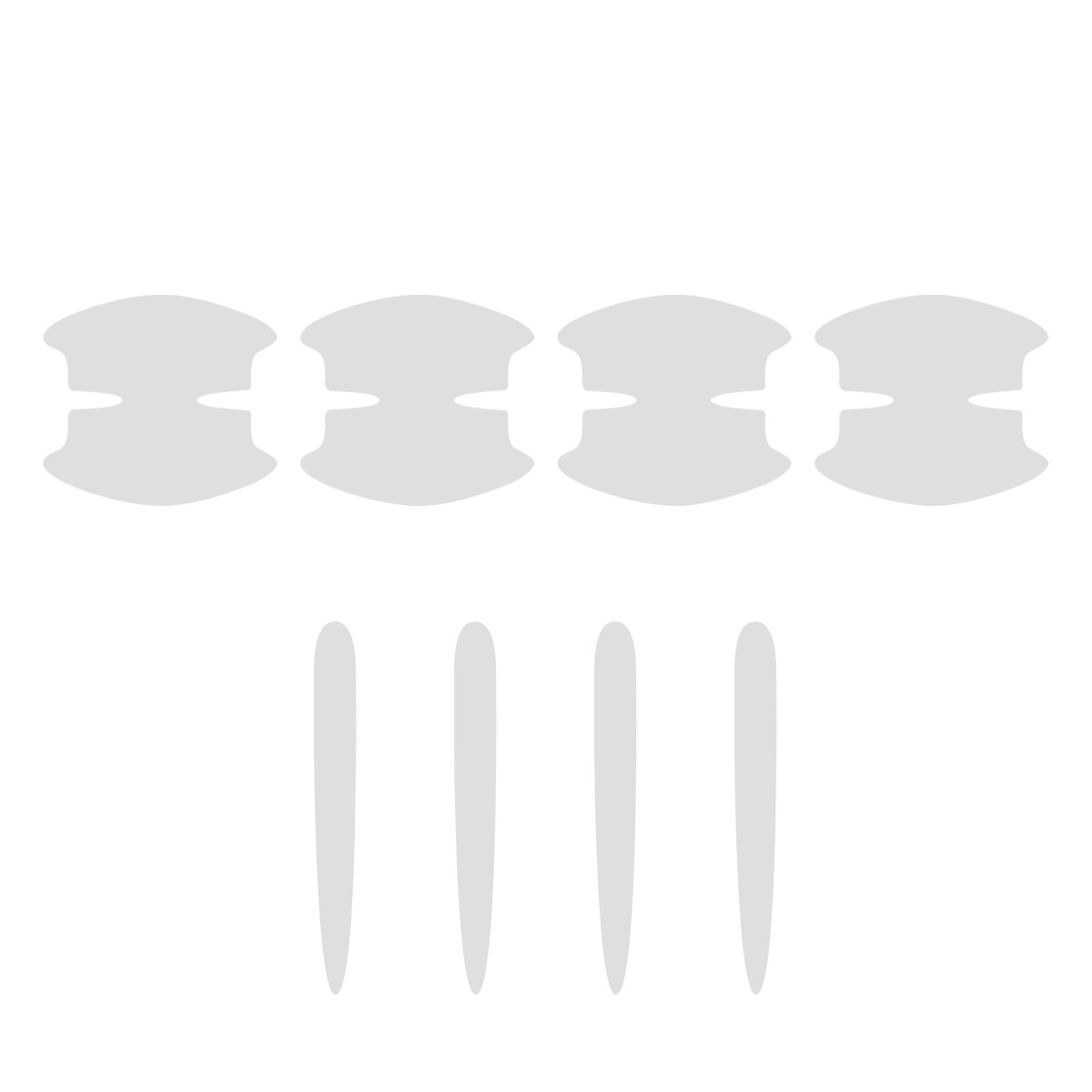 

8 шт. TPU наклейка на дверную чашу автомобиля, устойчивая к царапинам, прозрачная наклейка на ручку дверной чаши, защитная пленка для лакокрасочной поверхности, автомобильные аксессуары, наклейки