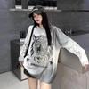 Women's Lightning Tiger Knit Sweater - Rhinestone Loose Fit 2024