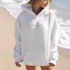 Women's Drop Shoulder Ribbed Embroidered Hoodie by ChasingSunsets, EU Size 2026