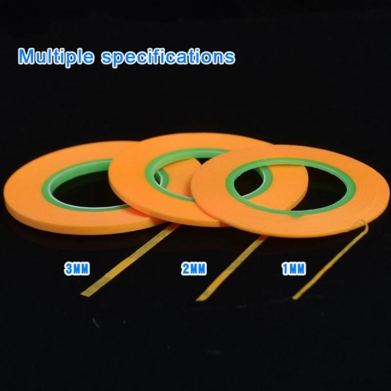 1PC Wide 1mm/2mm/3mm Model Spraying Coating Color Ultra Tape Fine DIY Special Masking 18m Model Covering Tape