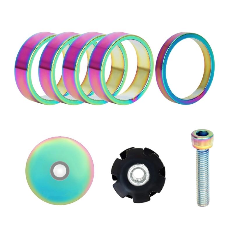 

Light Weight Bike Stem Headsets Spacers Bicycles Headsets Washer Bicycles Front Fork Stem Spacers Easy to Install 1