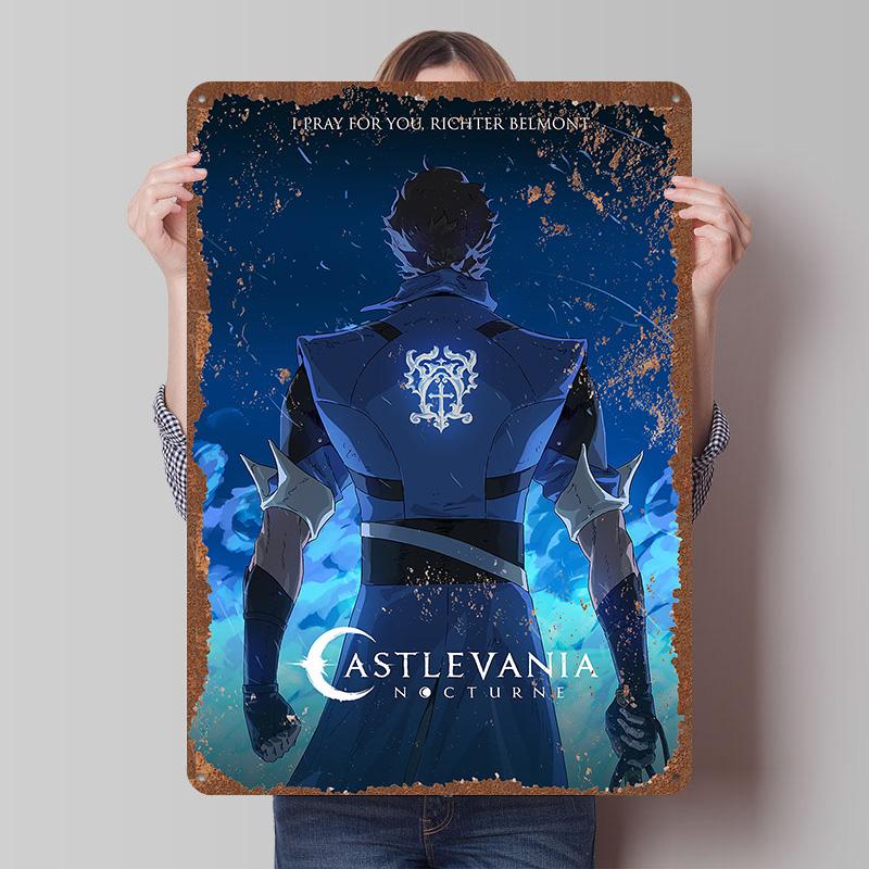 CastlevaniaS Tinplate Posters Customizable Wall Art Retro Vintage Metal Tin Signs for Gaming Room Decoration Aesthetic House
