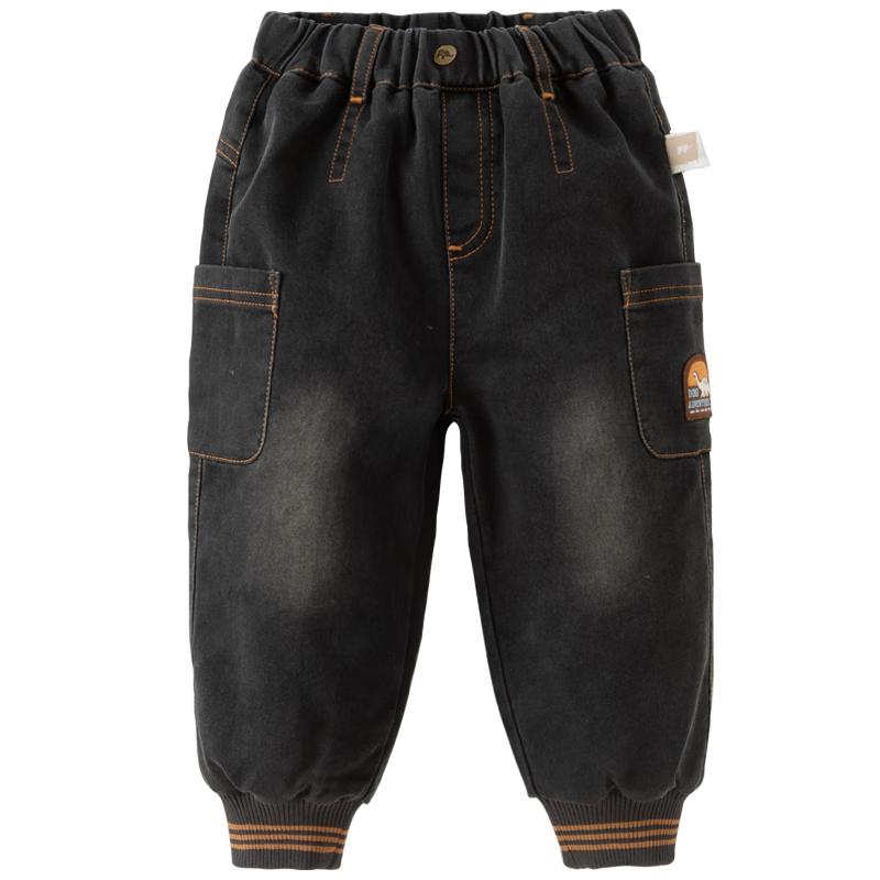 DAVE & BELLA Boys Autumn/Winter Black Denim Jogger Pants 140