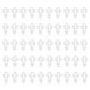 50 Pcs Crosses Shaped Paper Clips Metal Paperclips Bookmarks Office Clips Planner Clips Office Supplies for Student