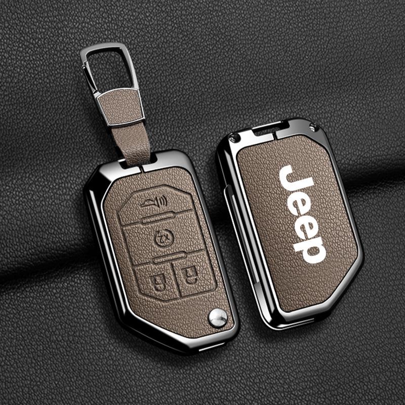 Compatible Jeep Key Case for Compass, Renegade, Cherokee, Grand Commander, Grand Cherokee