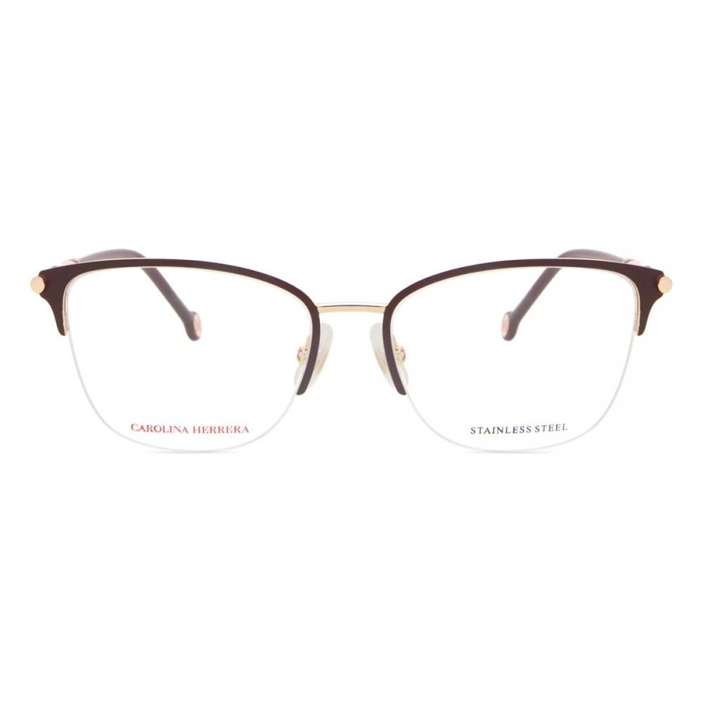 

Carolina Herrera Ch 0033 Noa Women Eyeglasses Burgundy Gold/53-17-145