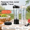 Electric Fruit Mixer with USB Rechargeable Battery Portable Blender Cup, Fast Charging Personal Size Juicer, 600ml Capacity, Detachable Travel Juicer