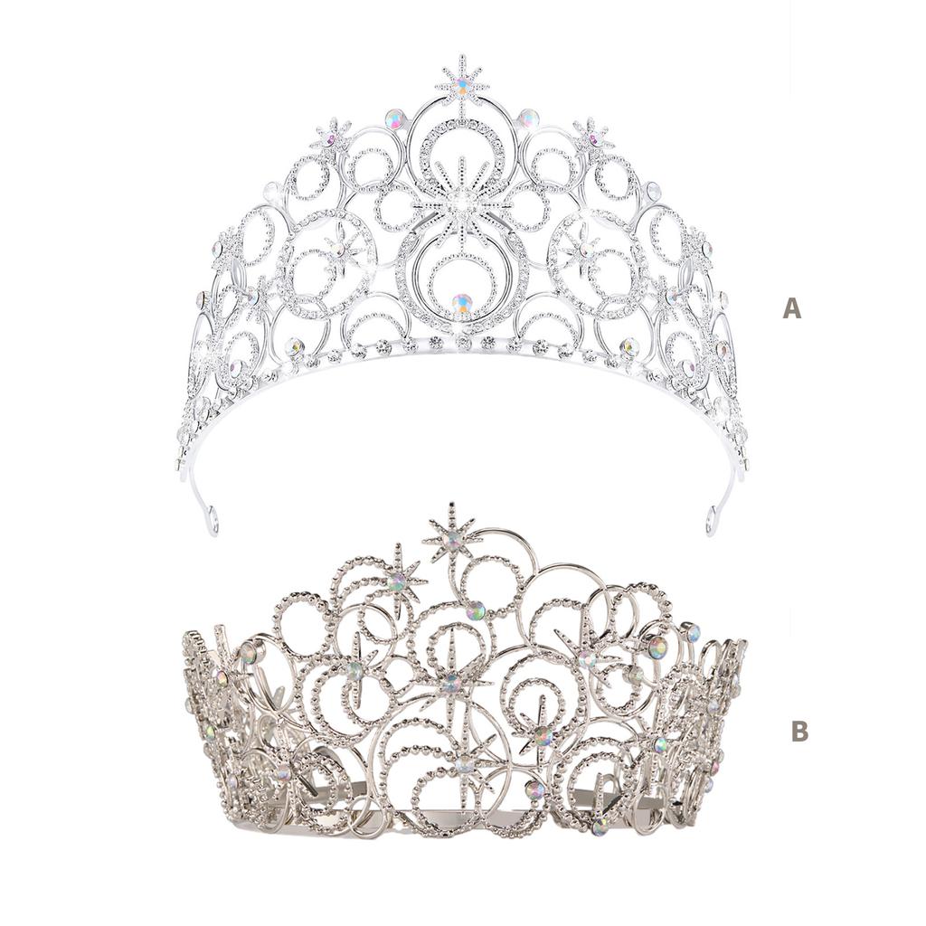 Blingbling Hair Hoop Girl Birthday Party Elegant Pageant Water Drop Crystal Girl King Costume Headwear