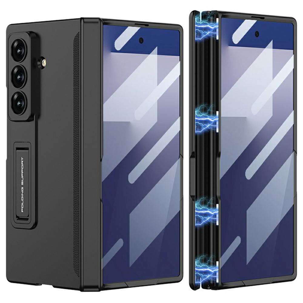 GKK For Samsung Galaxy Z Fold7 5G Case with Clear Screen Film Magnetic Hinge Kickstand Phone Cover