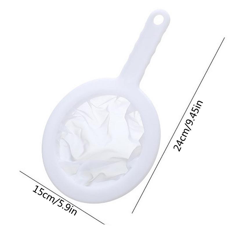 80/100/120/200/400 Mesh Kitchen Ultra-fine Mesh Strainer Kitchen Nylon Mesh Filter Spoon for Suitable for Soy Milk Coffee