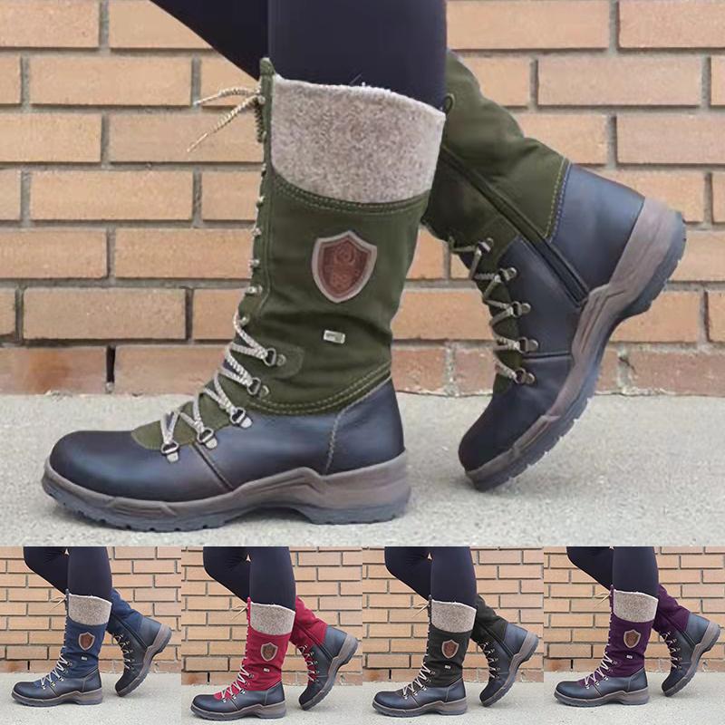 Botas Knight de talla grande Para mujer Otoño Invierno Retro Pu Leather  Cord-Up Casual Platform Shoes comprar a buen precio — entrega gratuita,  reseñas reales con fotos — Joom