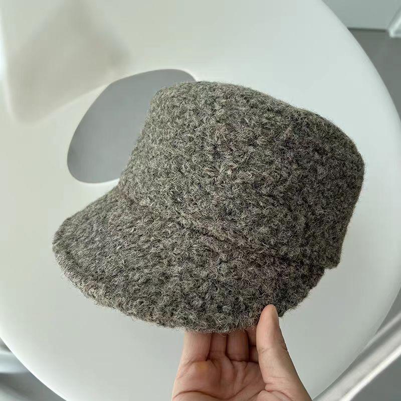 Streetwear Flat Top Wool Newsboy Hat For Fall And Winter Fashion Men Women