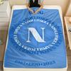 1PC Napoli Print Flannel Blanket, High Quality Comfortable for All Seasons, Home Decor, Warmth and Comfort, Perfect for Christmas Gifts
