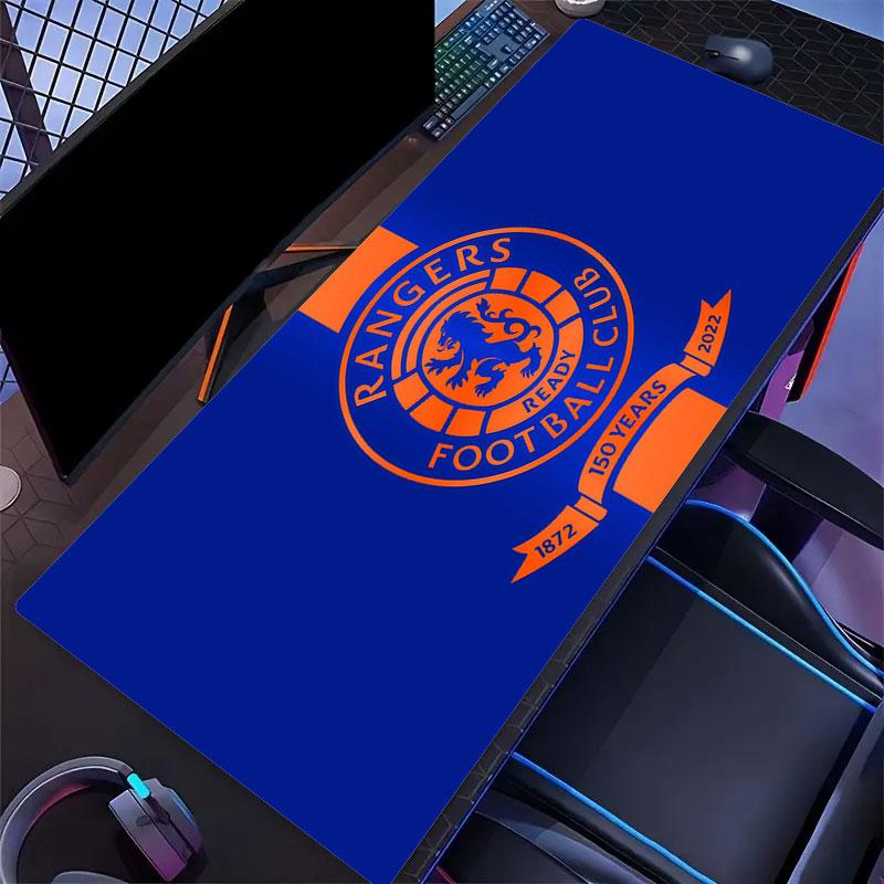 Tapis de Souris Rangers FC, Grand Tapis de Bureau pour Gaming, Tapis de Souris XXL Antidérapant pour Ordinateur Portable & Tablette, Tapis de Jeu pour Mini PC avec Bords Cousus