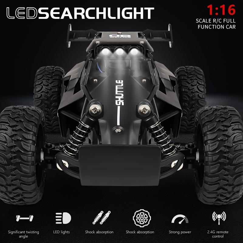 1:16 Scale Off-Road RC Car 2.4Ghz Remote Control Rechargeable Lithium Battery Speeds Up to 20 Km/H USB Charging Collision-Resistant Design