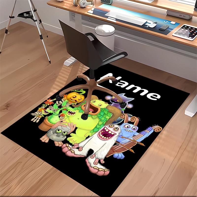 Custom personalization My Singing Monsters Print Area Rug - Soft, Washable Non-Slip Indoor Mat,Living Room,Home&Office Decorative Rug