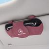 CRZ1 Car Logo Glasses Case Sun Visor Sunglasses Card Organizer Box For Mercedes Benz W212 W221 GLC EQA W168 W201 W108 W176 W124 W126