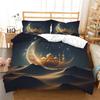 3D Printing Ramadan Bedding Set Moon Theme Duvet Cover Single/double Bed Teens Adults Cover Gift