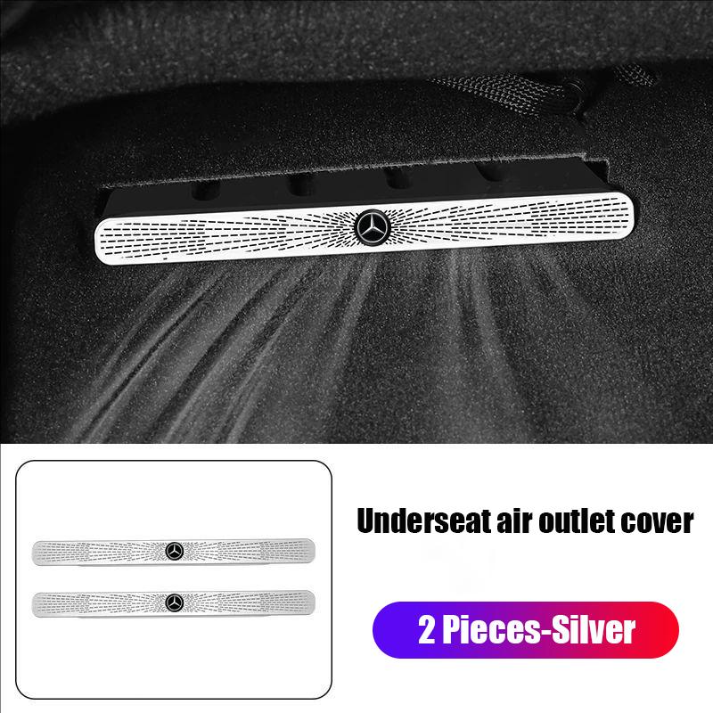 TVE4 Car under the seat Air Conditioner Outlet Dust Protective Cover For Mercedes Benz C E Class CLE GLC W205 W206 W213 W214 X253
