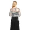 Sequin Tassel Shawl Dress: European & American Style Evening Party Cheongsam with Embroidered Shawl Scarf for Women