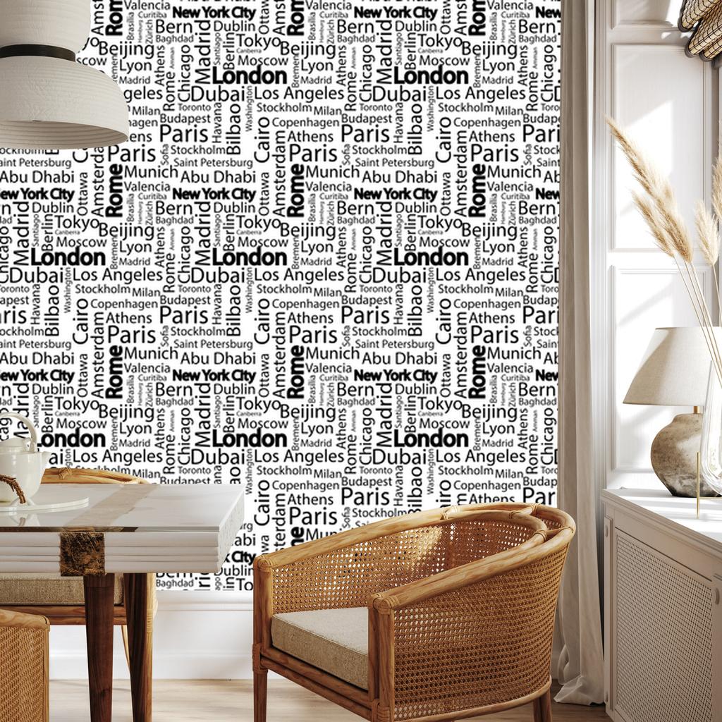 City world wallpaper for living room and bedroom 50x1000