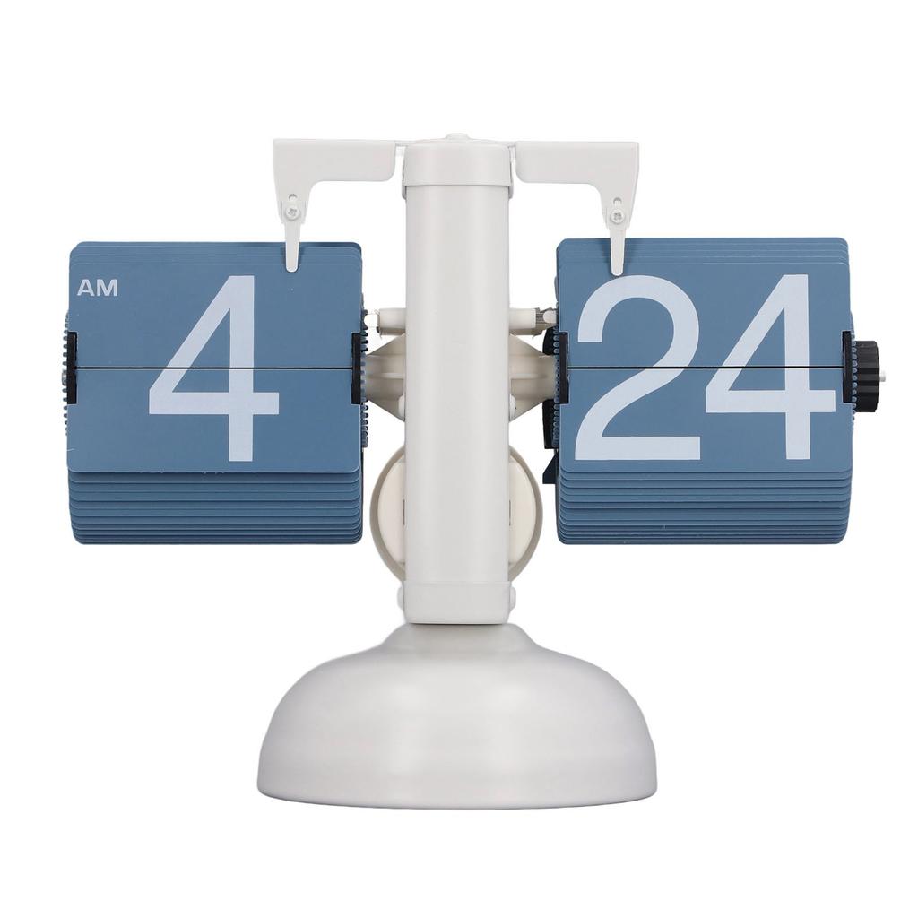 Page Turning Clock Single Leg European Vintage Simple Automatic Flip Mechanical Clock for Living