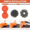 Adjustable Long Handle Chenille Microfiber Car Wash Brush, Soft No Scratch Heavy Duty Cleaning Mop Multi Surface Vehicle Detailing Tools