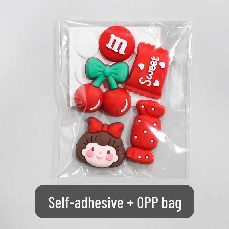 3D Cartoon Water Cup Sticker: Soft Glue Decoration, Mixed Style DIY, No-Trace Adhesive, Cute Phone Case, Refrigerator Magnet