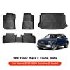 YZ For Hyundai Casper Elantra Ioniq 6 Kona Nexo Palisade Sonata Venue Car Trunk Mat Luggage Mat  TPE LHD Set Floor Liner Mat