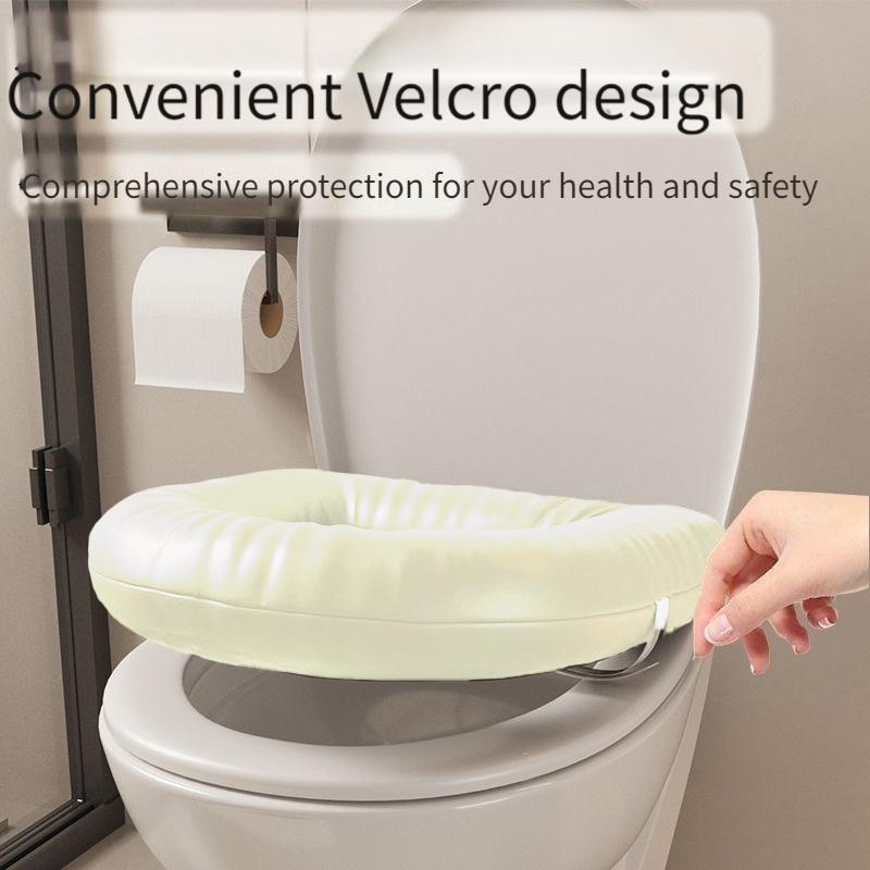 [Bardzo gruby pokrowiec na deskę sedesową] Bardzo gruby, wodoodporny pokrowiec na deskę sedesową | Antypoślizgowy, zmywalny, łatwy do czyszczenia, wygodny w dotyku, 99% pokrycia