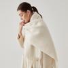 Fashion Solid Color Scarf Women's Winter New Style Imitation Cashmere Scarf Multi Color Warm Scarf Long Shawl