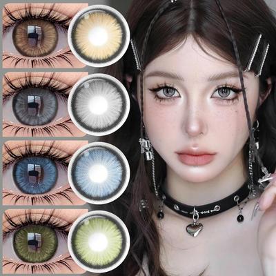 0~-6.00 Colored Contact Lense 14.5mm Brown Contact Lenses Diamond Series Big Eyes Lenses