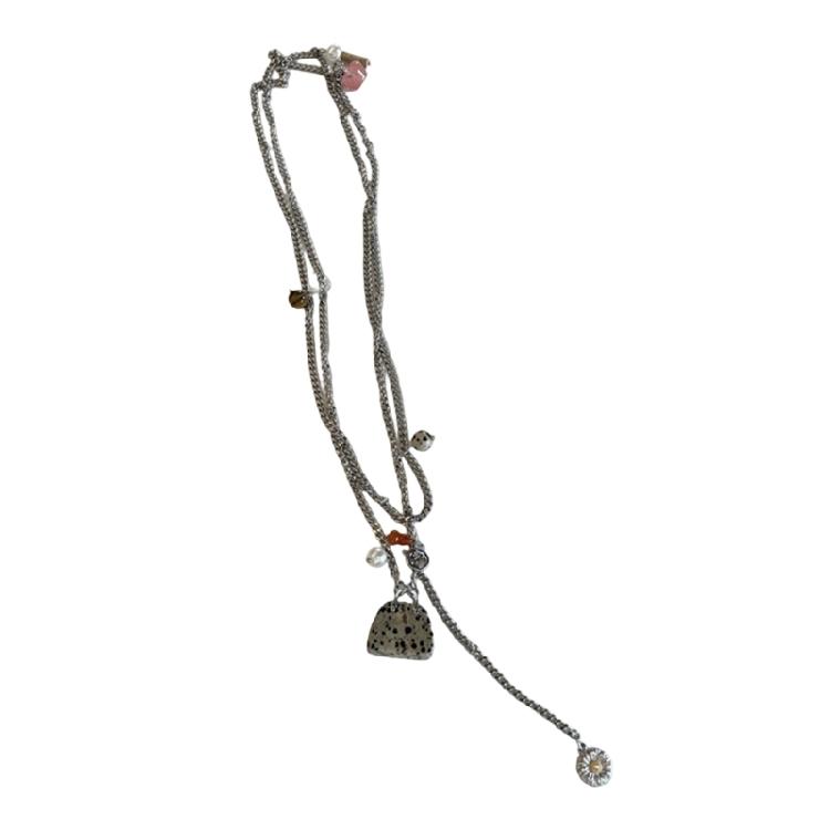 

Small Bag Pendant Necklace Chain Necklace Small Bag Neck Jewelry Titanium Steel Texture for Women Who Love Details